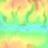 Carte topographique Душкино, altitude, relief