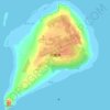 Carte topographique 硫磺岛, altitude, relief