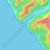 Carte topographique Чемитоквадже, altitude, relief