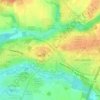 Carte topographique Cours Thoré-Montmorency, altitude, relief