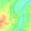 Carte topographique Dharapuram, altitude, relief