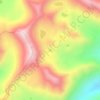 Carte topographique Smoky Lake, altitude, relief