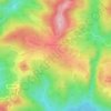 Carte topographique Красная Воля, altitude, relief