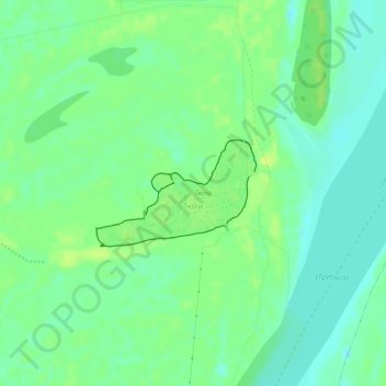 Carte topographique Тюли, altitude, relief