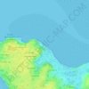 Carte topographique Plage de Men-Armor, altitude, relief