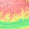 Carte topographique Buffalo Township, altitude, relief