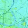 Carte topographique 大阪ふれあいの水辺, altitude, relief