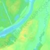 Carte topographique Бережки, altitude, relief