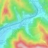 Carte topographique Заречье, altitude, relief