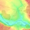 Carte topographique Новоисетское, altitude, relief
