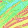 Carte topographique Nittany Valley, altitude, relief