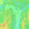 Carte topographique Озерешно, altitude, relief