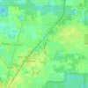 Carte topographique Lacoochee, altitude, relief