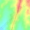 Carte topographique Yara-Kabyè, altitude, relief
