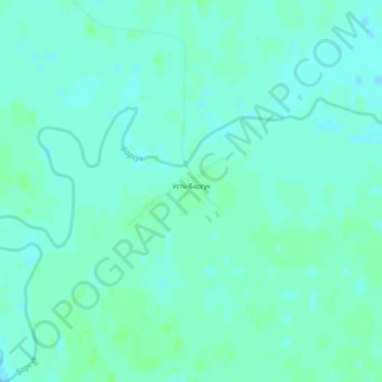 Carte topographique Усть-Барсук, altitude, relief