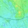 Carte topographique River Taff, altitude, relief