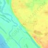 Carte topographique Щёкино, altitude, relief