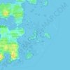 Carte topographique Île Lavrec, altitude, relief