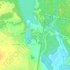Carte topographique Межозёрный, altitude, relief