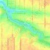 Carte topographique Средний Челбас, altitude, relief