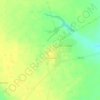 Carte topographique Дружный, altitude, relief