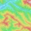 Carte topographique Бзогу, altitude, relief