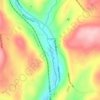 Carte topographique Martins Creek, altitude, relief