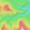Carte topographique Ачешбок, altitude, relief