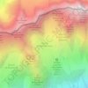 Carte topographique Glacier de Planpincieux, altitude, relief