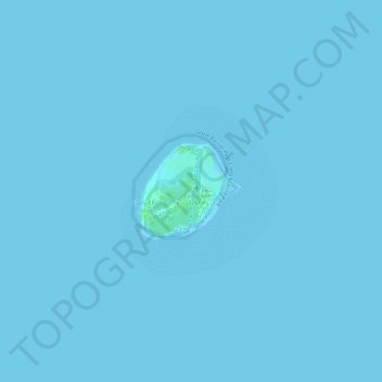 Carte topographique Lady Elliot Island, altitude, relief