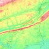 Carte topographique Blue Mountain, altitude, relief