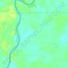 Carte topographique Caney Lake, altitude, relief