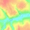 Carte topographique Кудрявщино, altitude, relief