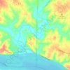 Carte topographique Piasa Creek, altitude, relief