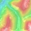 Carte topographique Trient, altitude, relief