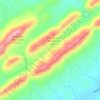 Carte topographique Bays Mountain, altitude, relief