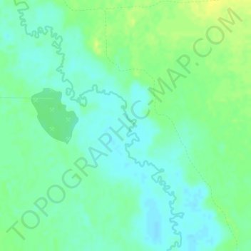 Carte topographique Ханты-Мансийский район, altitude, relief