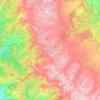 Carte topographique Pir Panjal Range, altitude, relief