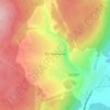 Carte topographique Полуночное, altitude, relief