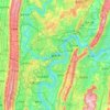 Carte topographique Chongqing, altitude, relief