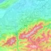 Carte topographique Blida, altitude, relief