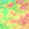 Carte topographique Médéa, altitude, relief