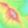 Carte topographique Finsteraarhorn, carte du relief, carte des altitudes