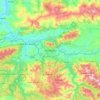 Carte topographique Tizi Ouzou, altitude, relief