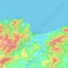 Carte topographique Skikda, altitude, relief
