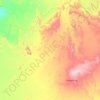 Carte topographique Tamanrasset, altitude, relief