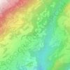 Carte topographique Les Routesses, altitude, relief