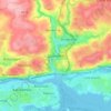 Carte topographique Glanmire, carte du relief, carte des altitudes