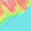 Carte topographique Toronto, carte du relief, carte des altitudes