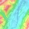 Carte topographique Neirivue, carte du relief, carte des altitudes